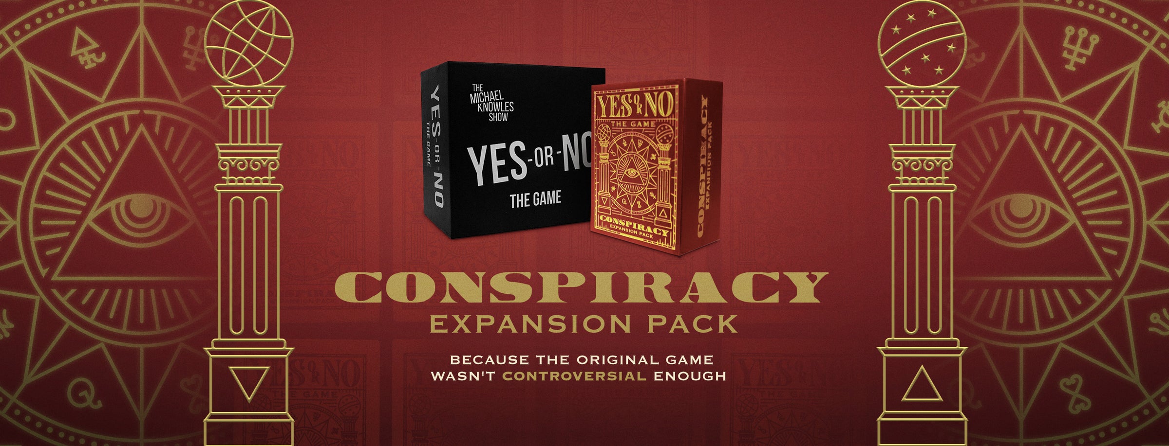 Yes or No Conspiracy Expansion Pack. Because the original game wasn't controversial enough.