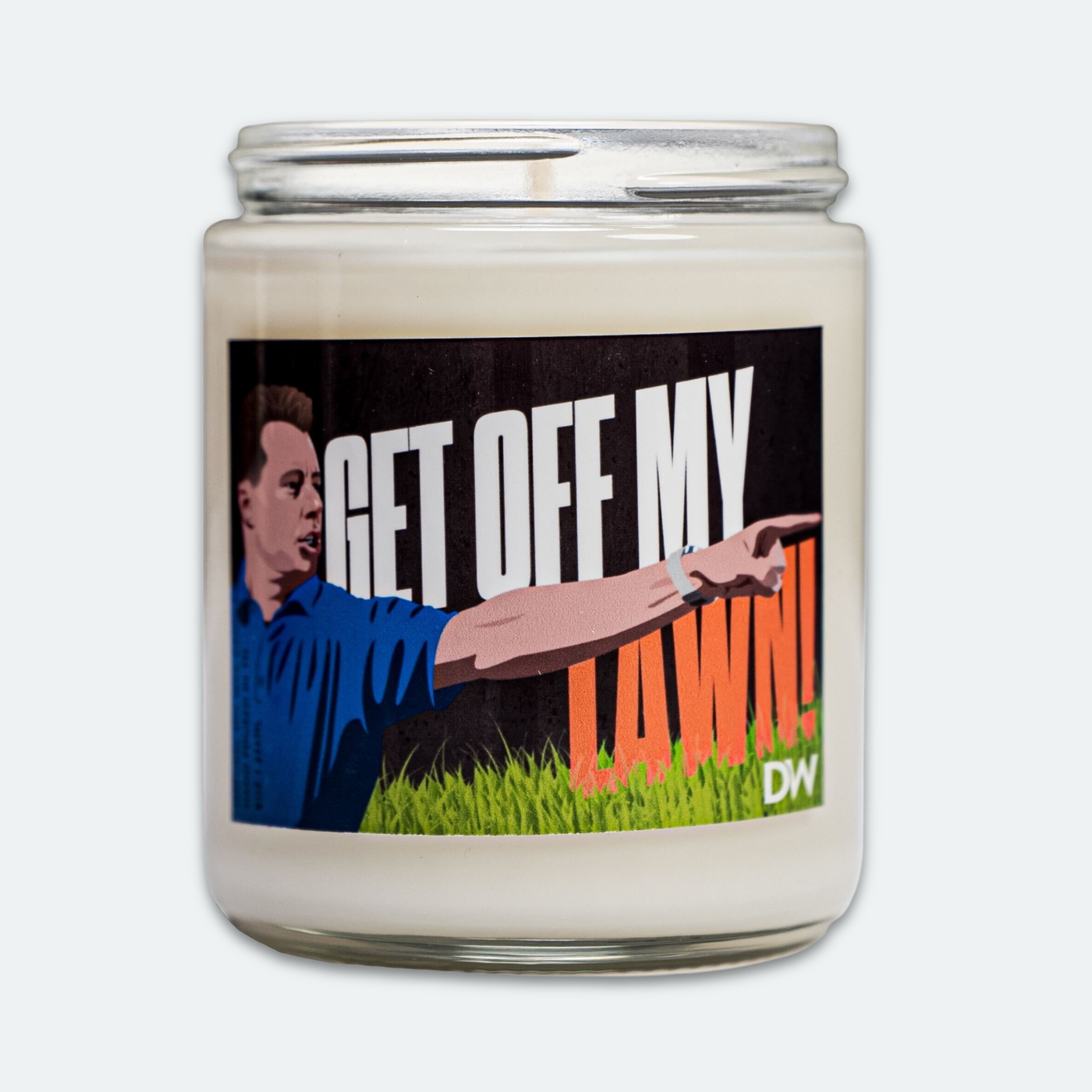 Get Off My Lawn Candle