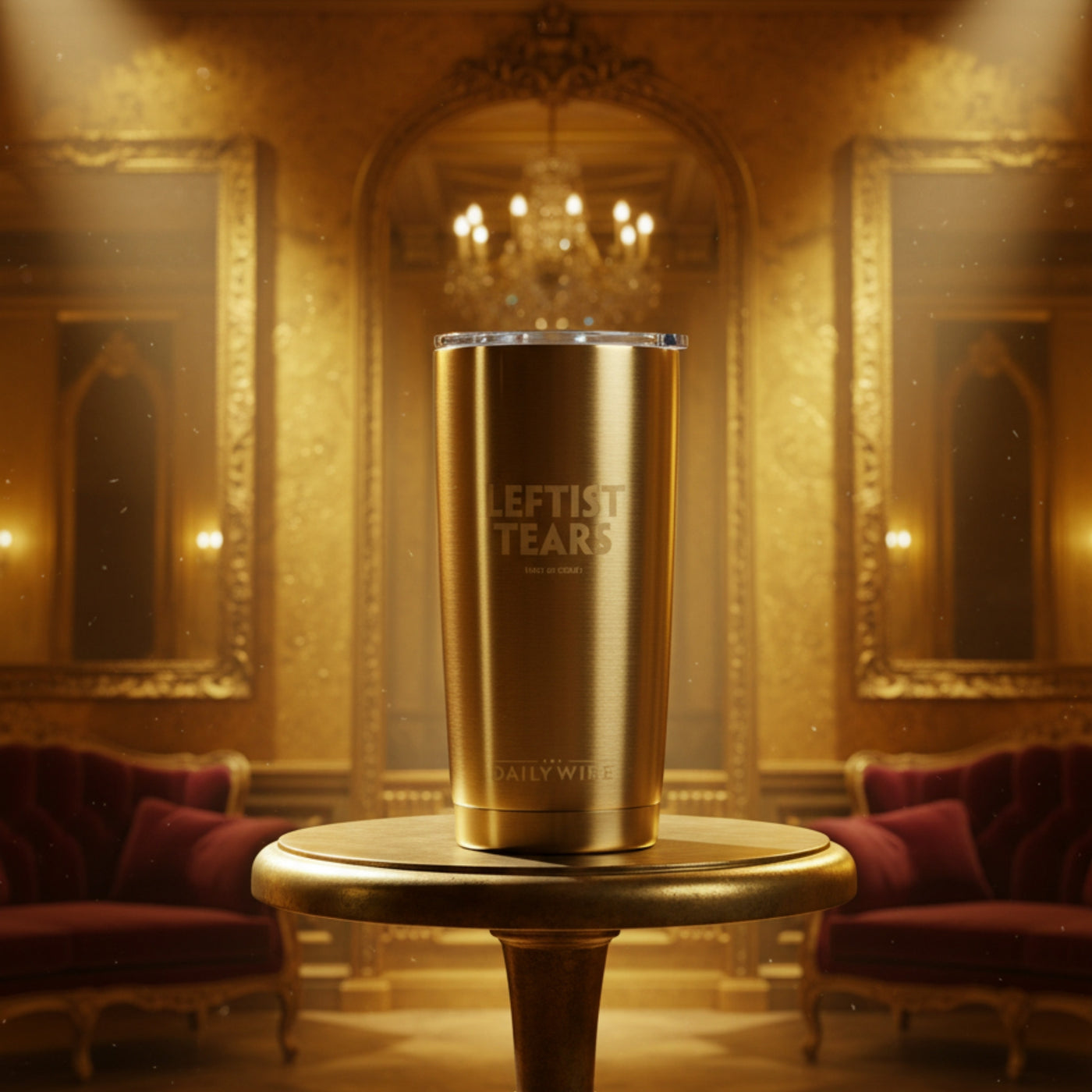 Golden Leftist Tears Tumbler